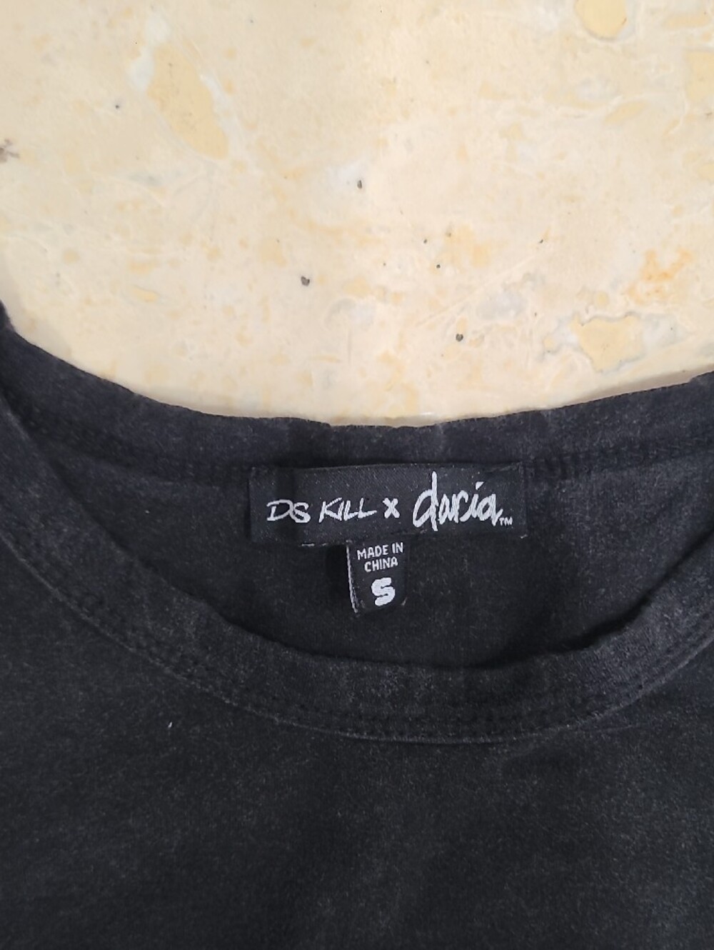 Dolls Kill Black Tee with Cartoon Heart Graphic - Picture 3 of 6
